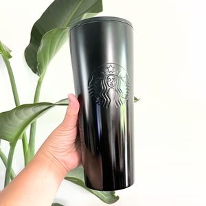 Starbucks Christmas 2020 Green/Black Stainless Steel Tumbler Venti Cup No Straw